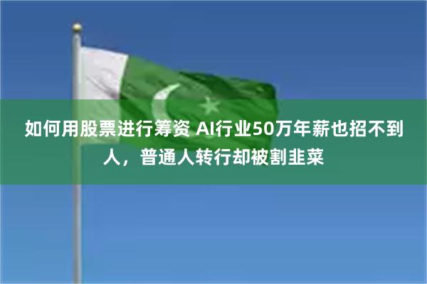 如何用股票进行筹资 AI行业50万年薪也招不到人，普通人转行却被割韭菜